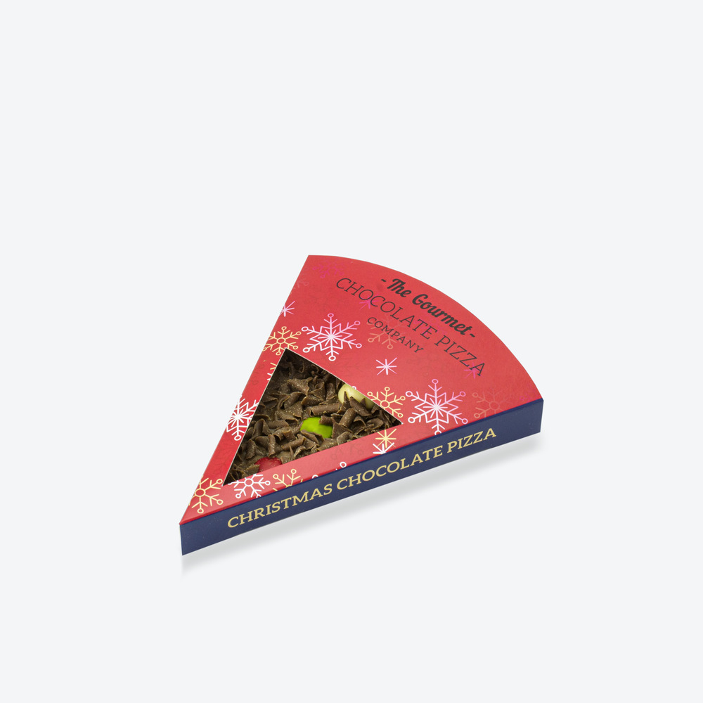 Our Christmas Chocolate PIzza Slice will get you in the festive mood